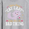 thumbnail image 3 of Disney Classics - Cats & Dogs - Cat Lady Like Its A Bad Thing - Men's Long Sleeve T-Shirt, 3 of 5