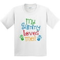 thumbnail image 3 of Inktastic My Gammy Loves Me Youth T-Shirt, 3 of 5