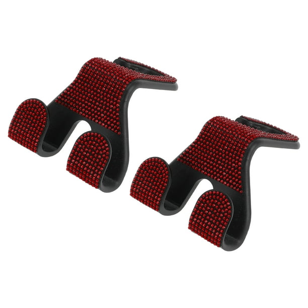 Gancho para Reposacabezas de Asiento de Automóvil Universal 2 Pcs Rojo