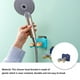 thumbnail image 4 of Moyic Soporte de cabezal de ducha montado en la pared sin perforaciones Ángulo antideslizante de alta resistencia Soporte de cabezal de ducha Juegos de accesorios de baño Gris Moyic HA066799-03, 4 of 6