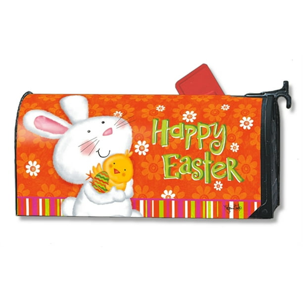 Bunny Love Easter Oversized/Large Mailbox Cover MailWraps