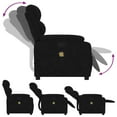 thumbnail image 3 of vidaXL Fauteuil Inclinable de Massage en Velours Noir, 3 of 5