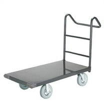 Platform Truck w/Steel Deck, 8" Pneumatic Casters with Ergo Handle, 48 x 30, 1200 Lb. Capacity