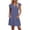 Navy, variant on Noric Women's V Neck Striped Mini Dresses Ruffle Cap Sleeve with Pockets Relaxed Fit Casual Summer Lightweight Flowy Casual Dresses