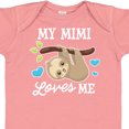 thumbnail image 4 of Inktastic My Mimi Loves Me with Sloth and Hearts Boys or Girls Baby Bodysuit, 4 of 5