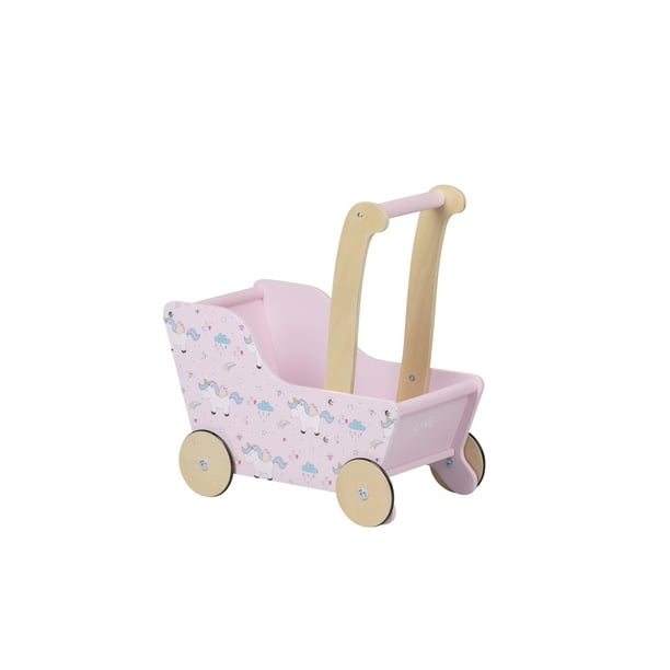 Moover Moover Toys LINE Design Baby Doll Wooden Unicorn Pram