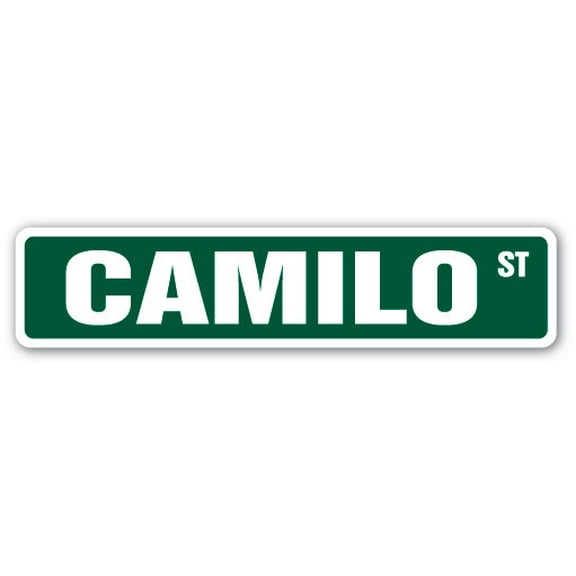 CAMILO Street Sign Childrens Name Room Sign | Indoor/Outdoor | 36" Wide