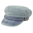 thumbnail image 2 of Newsboy Flat Cap Fiddle Sailor Cotton Greek Fisherman Hat, 2 of 8