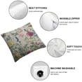thumbnail image 6 of Acheng Spring Floral Pillow Covers Set of 2 Wildflower Sage Green Flowers Print Decorative Throw Pillow Covers Square Cushion Cover Rustic Decor for Picnic Party Wedding Living Room 18x18in, 6 of 7