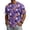 Purple, variant on Men's Halloween Crewneck T-Shirt, Spooky Ghost Pumpkin Full Print Short Sleeve Casual Fall Streetwear Tops
