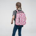 thumbnail image 5 of Xecao Hand Drawn Strawberry print Backpack For women men Aesthetic Lightweight Travel Daypack Simple Cute Backpack For Bookbag, 5 of 5