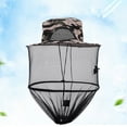 thumbnail image 3 of Camouflage Outdoor Fishing Sunproof Anti Mosquito Mesh Hat Face Protective Cap, 3 of 10