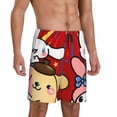 thumbnail image 6 of Sigee Sanrio H for Men's Short Pajama Pants Soft Pants Sleep Pj Sleep Lounge Shorts Bottoms Elastic Waist with Pockets for Men-XX-Large, 6 of 7