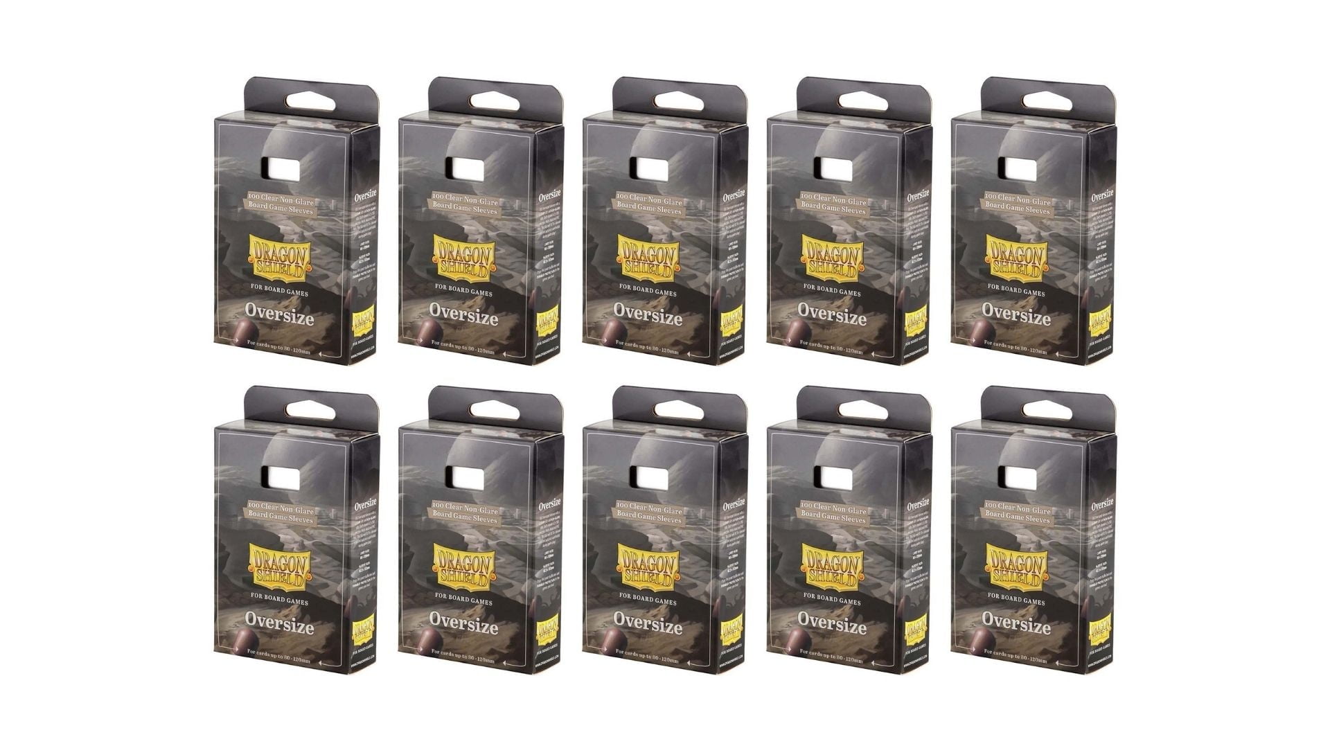 10 Packs Dragon Shield Board Game Sleeves 100 ct Oversize Size Card Sleeves Display Case