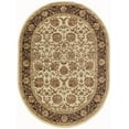 thumbnail image 4 of Transitional Area Rug (5'3'' x 7'3'' Oval) Floral Beige, Sage Green Living Room Easy to Clean, 4 of 6