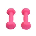 thumbnail image 3 of OUNONA One Pair Dumbbells For Women Iron Frosted Hand Weights For Workout Routines, 3 of 4