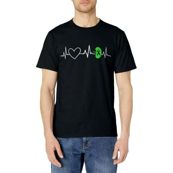 Kidney Disease Awareness Heartbeat Transplant Organ Donor T-Shirt