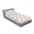 thumbnail image 3 of Vintage Bedding Set with Sheet & Covers, Dessert Theme Delicious Creamy Sugary Treats Illustration of Ice Cream, Printed Bedroom Decor 2 Shams, 4 Sizes, Eggshell Red and Blue, by Ambesonne, 3 of 3