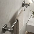 thumbnail image 1 of Towel Rack Bathroom Non Perforated Suction Cup Wall Mounted Space Aluminum Storage Rack Toilet Storage Bathroom Pole Towel Rod Dish Rack for Rack for Top of Rubber Coated Wire Rack Dish Rack for Dish, 1 of 3