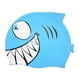 thumbnail image 3 of Gorro de baño con forma de pez, antideslizante, impermeable, para natación Azul, 3 of 9