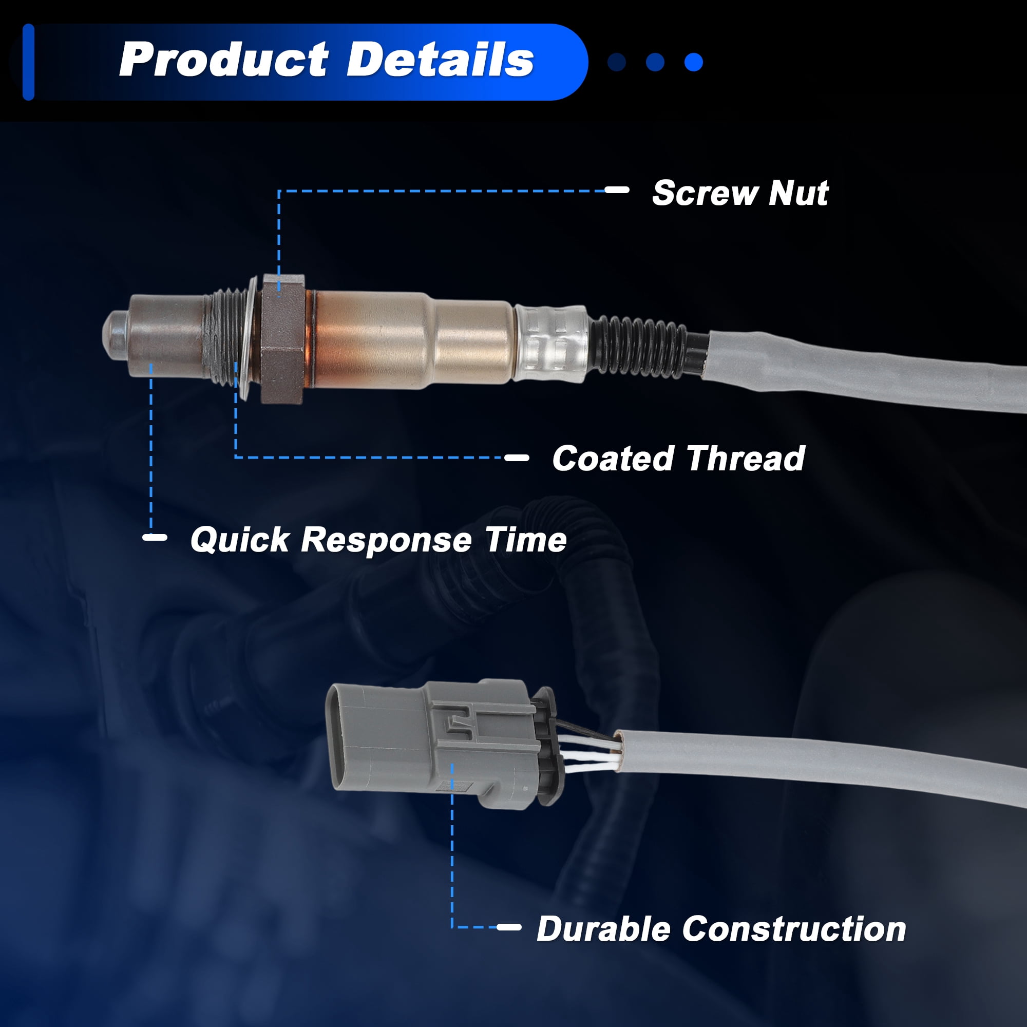 Unique Bargains 2Pcs 2Pcs Oxygen Sensor for Chevy Cruze Spark Trax 1.4L Volt Malibu