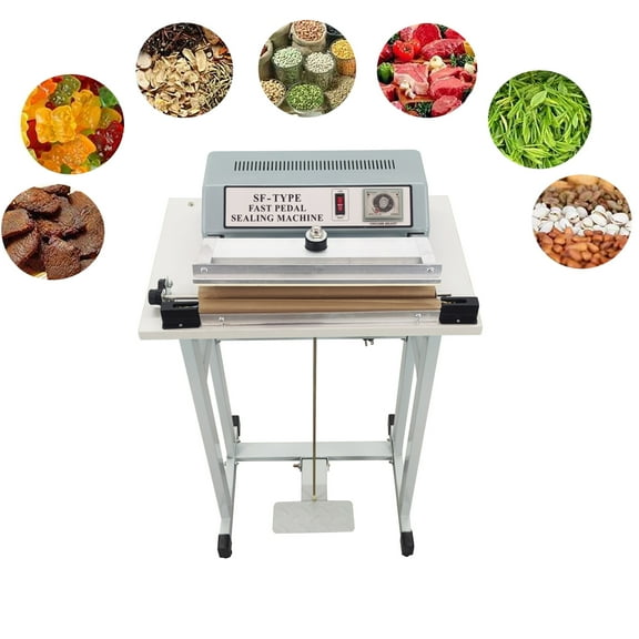 INTBUYING 11.8in Foot Sealer Heat Seal Machine for Plastic Bag Wrap Sealing SF-B300