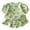 Green, variant on LWNYDPLSD 2 Piece Cute Sweet Set for Kids Skirts Outfits Toddler Girl Cherry Print Puff Sleeves Tee Tops Ruffle Summer Skort Skirt Comfy Fashion Spring Sets Baby Girl Clothes 6M-6T