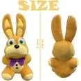 thumbnail image 3 of Spring Bonnie - 7" Five Nights at Freddy's FNAF Orange Yellow Bonnie Plush Toy Stuffed Doll, 3 of 6