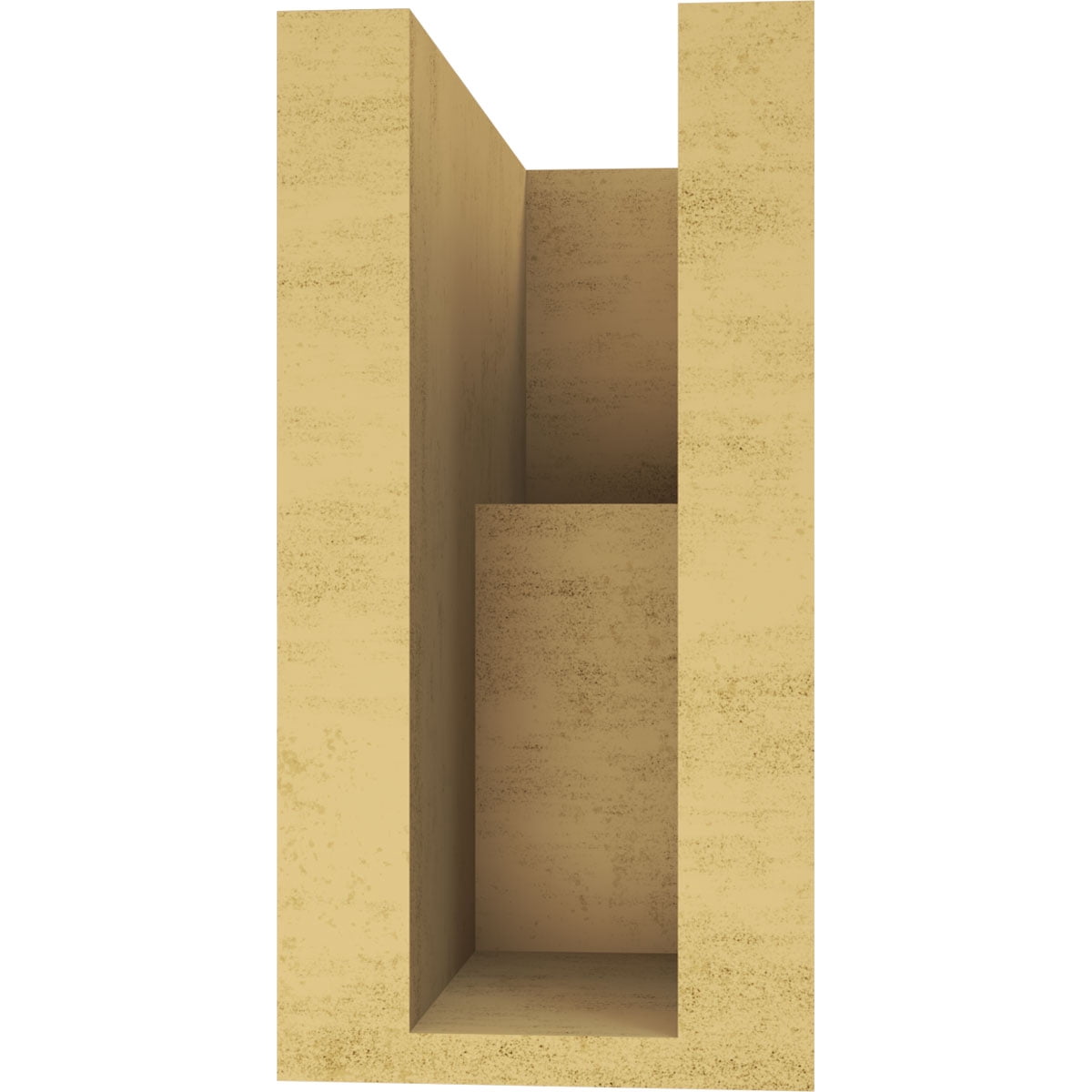 4"W x 8"D x 8"H Classic Chapel Hill Rough Cedar Woodgrain TimberThane Corbel, Primed Tan