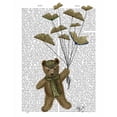 thumbnail image 3 of Fab Funky 12x14 Black Modern Framed Museum Art Print Titled - Bear with Book Butterflies, 3 of 5