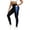 Blue, variant on Feancey Yoga Leggings for Women with Pocket High Waisted Butt Lifting Workout Leggings Breathable Quick Dry Athletic Tights Color Block Skinny Pants Army Green L