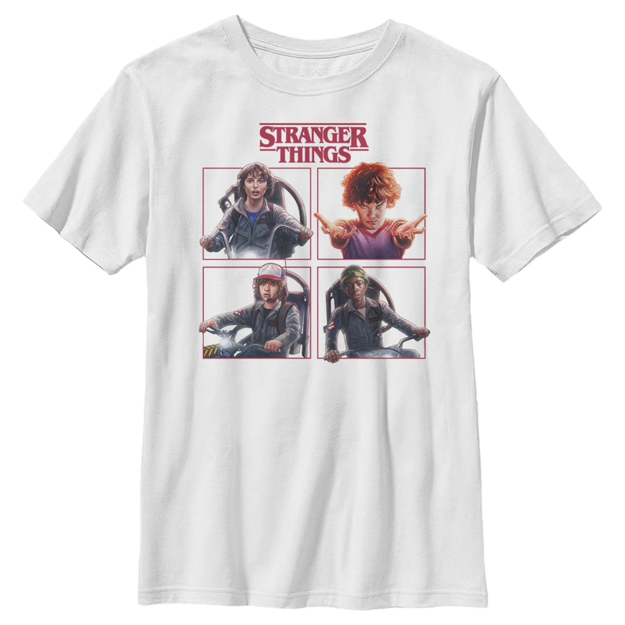 Stranger Things - Boy's Stranger Things Character Squares T-Shirt ...