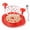 RED, variant on THRIVE STUDIO Chicken Shredder Tool Twist, 10" with Cleaning Brush, Anti-Slip, BPA-Free, Black