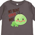 thumbnail image 4 of Inktastic My Aunt Loves Me- cute turtle Boys or Girls Long Sleeve Toddler T-Shirt, 4 of 5