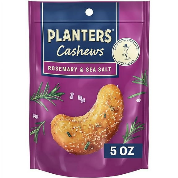 PLANTERS CASHEWS ROSEMARY & SEA SALT 5OZ (Pack of 2)