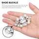 thumbnail image 4 of 1 par de zapatos elegantes hebillas de cristal hebillas de perlas decorativas boda boda hebillas, 4 of 6
