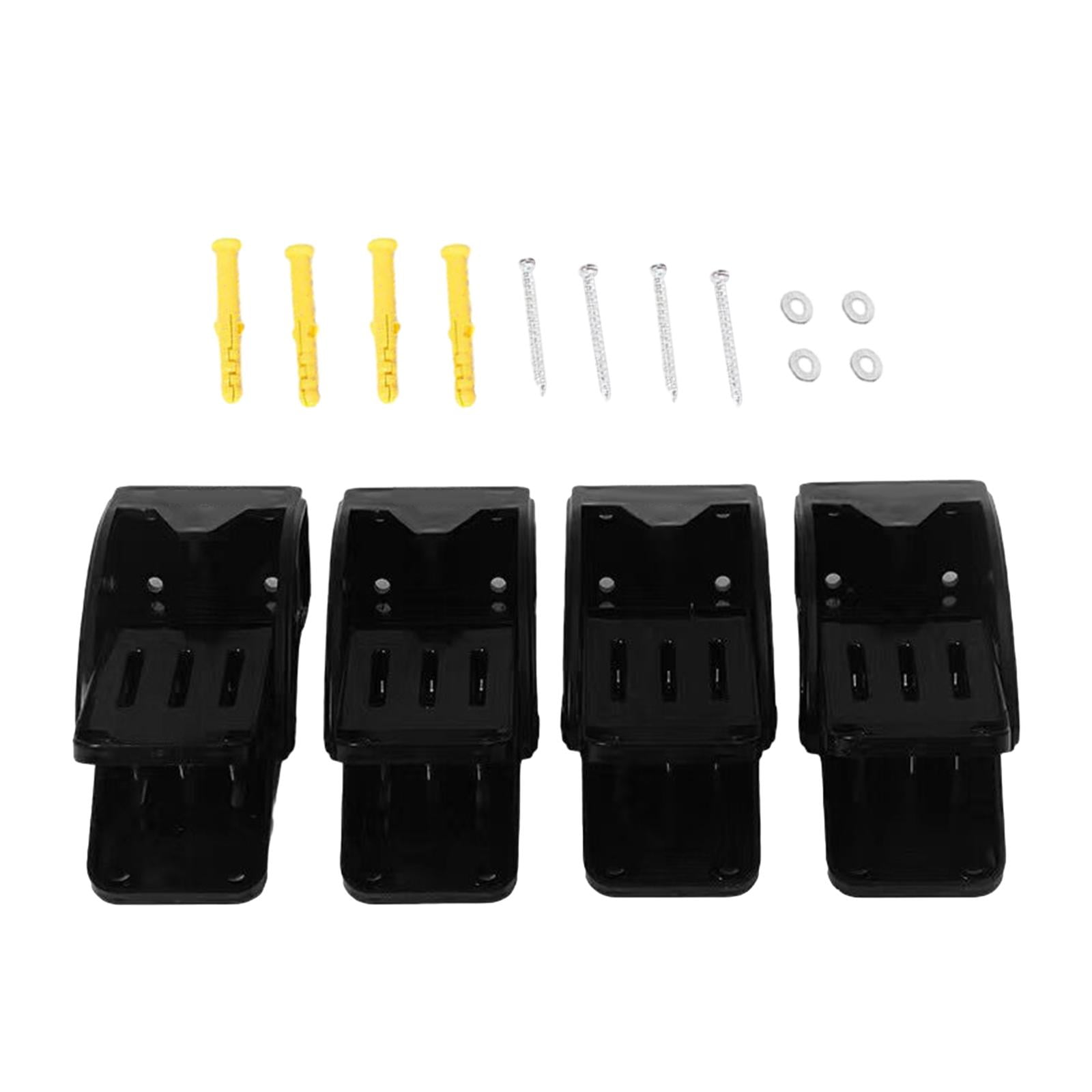 Zxpjkyu 4 Pieces Car Wash Floor Mat Clamps Accessory Stainless Steel Spring Swivel Clamp