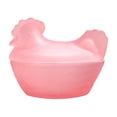 thumbnail image 2 of strola Toys Handmade Colored Glass Chicken Candy Jar, Farmhouse Kitchen Canister with Airtight Lid for Storage and Decor, 2 of 6