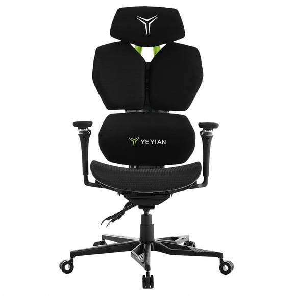Silla gamer Yeyian YAR-GAOME-M1 ergonomica, soporte lumbar y de cabeza, brazos 4D ajustables, reclinación hasta 135°, soporta hasta 150kg, ruedas PU 60mm