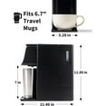 thumbnail image 4 of Hot Iced Coffee Maker, K-Cups Ground Coffee, Single-Serve Brewer with Bold Setting, Reusable Filter, Travel Mug Friendly, Compact Quick Brew, Black, 4 of 7