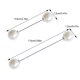 thumbnail image 4 of Broches Prendedores Perla simulada Qarigey Tipo 1 Doble cabeza Bufanda antideslizante Joyería Ropa, 4 of 6