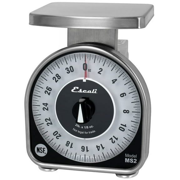 Escali MS-Series Mechanical Dial Scale 2 lbs x 1/4 oz
