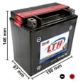 thumbnail image 2 of LTH TX14L-BS 12V 12Ah 200 CCA AGM BCI para Moto, 2 of 5