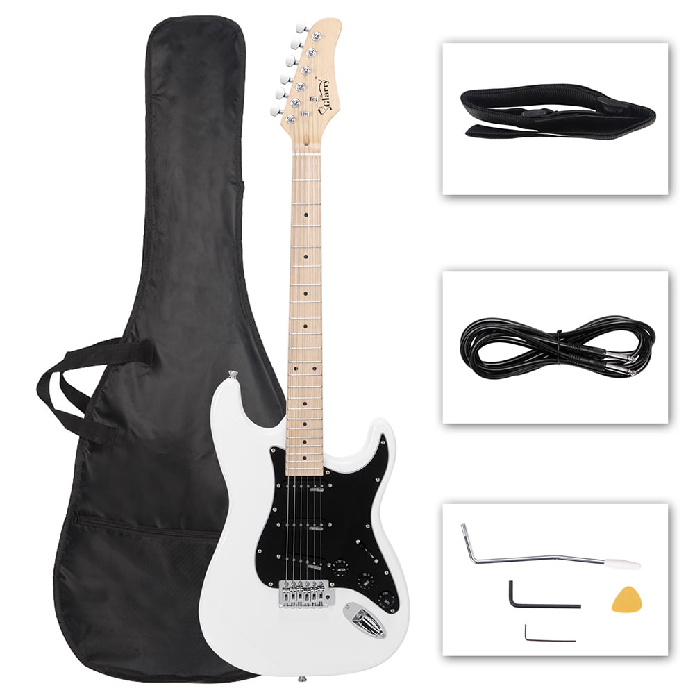 Lowestbest Glarry GST II Upgrade Electric Guitar, With Updated Version Pickup, Canadian Maple Fingerboards, Bone Nut White Lowestbest Glarry GST II Upgrade Electric Guitar, With Updated Version Pickup, Canadian Maple Fingerboards, Bone Nut White