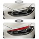 thumbnail image 3 of 1 Par Coche Faro Cejas Pegatina Carbono Fibra Patrón Rojo, 3 of 7