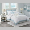 thumbnail image 3 of Harbor House 3-Piece PALMETTO BAY Comforter Set,  white/blue,Embroidered, 3 of 5