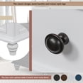 thumbnail image 6 of 28'' Wood Nightstand with 3 Storage Drawers, Fashion Bedside Cabinet with Pull-out Tray, Minimalist Sofa Side Table with rubber legs and Metal handle for Bedroom Office, White, 6 of 9