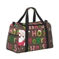 thumbnail image 2 of Fuzoiu Ho Ho Ho Merry Christmas Print Travel Duffle Bag,Carry On Tote Bags,Duffel Bag,Sport Gym Bag, Hospital Bag for Labor and Delivery, Overnight Bag,Luggage Bag, 2 of 7