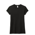 thumbnail image 3 of District Adult Female Women Electric Heather T-Shirt Black 4X-Large, 3 of 4
