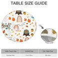 thumbnail image 6 of 36-44" Boho Round Tablecloth, Elastic Fitted, Waterproof Oxford Fabric for Coffee Table, RV Travel, or Kitchen Island, 6 of 7